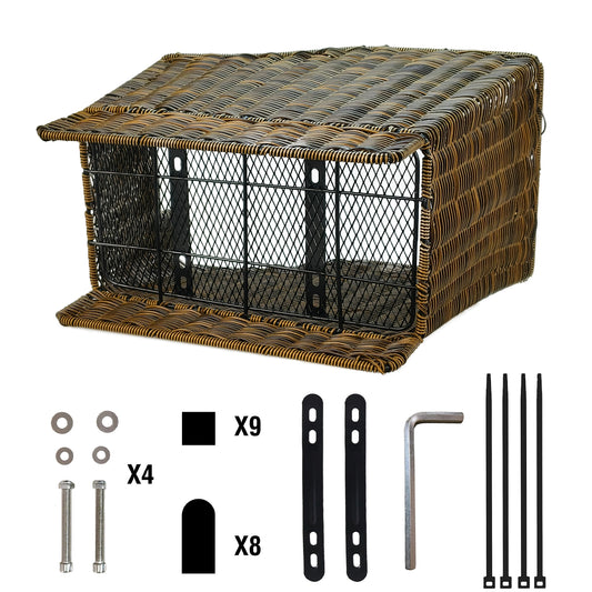 Gepäckträgerkorb im Vintage-Look