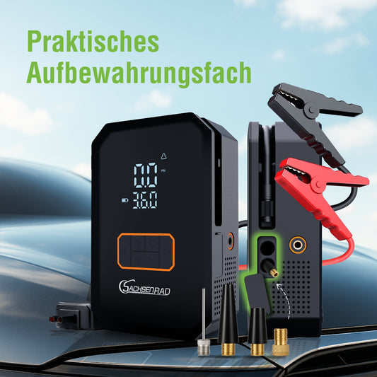 Air Power Start Starthilfe-Powerbank mit Kompressor