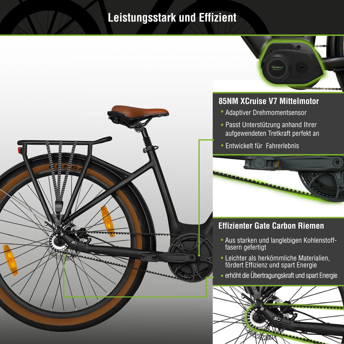 E-SUV CityBike C5R Centro with belt drive
