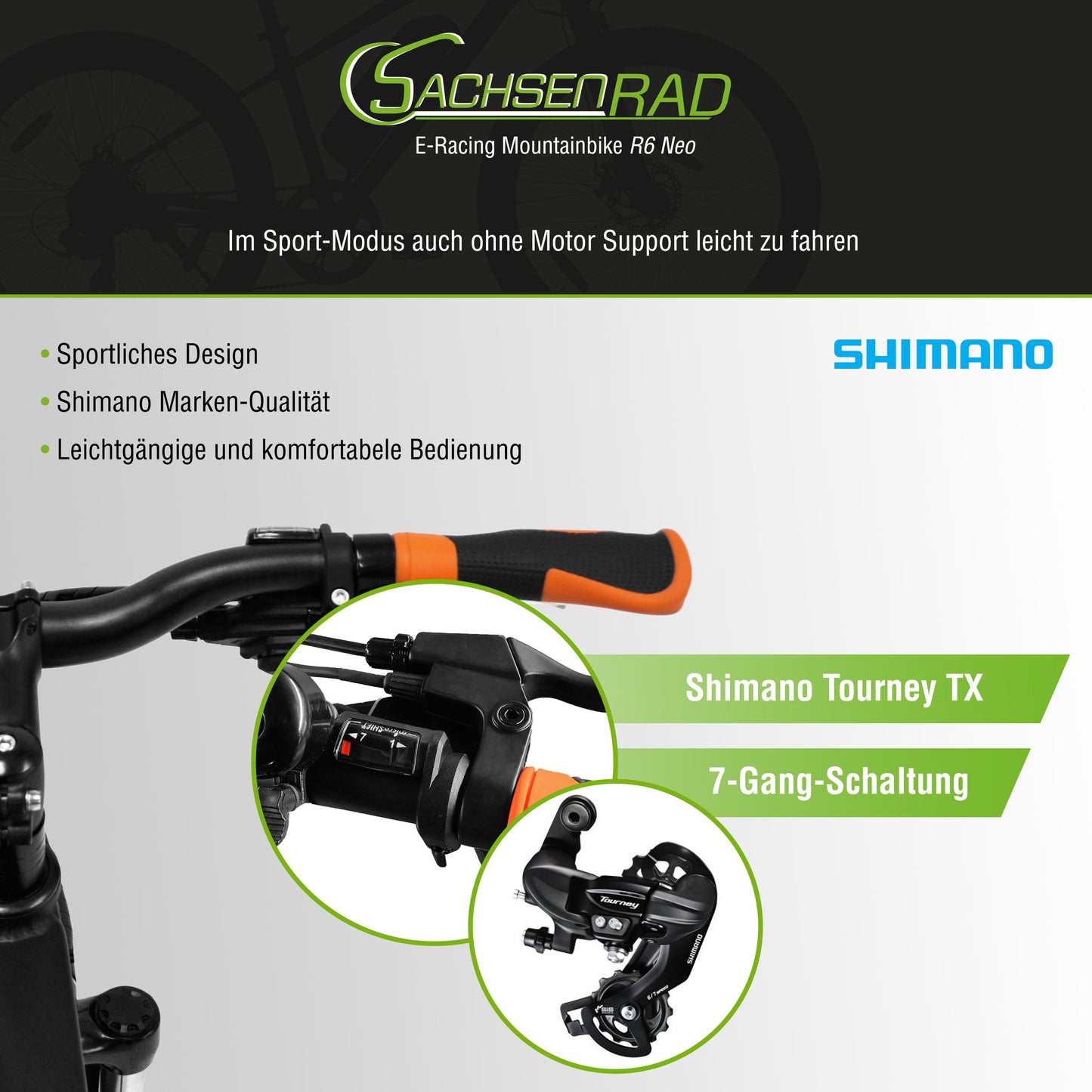 E-Racing Mountain Bike R6 500Wh