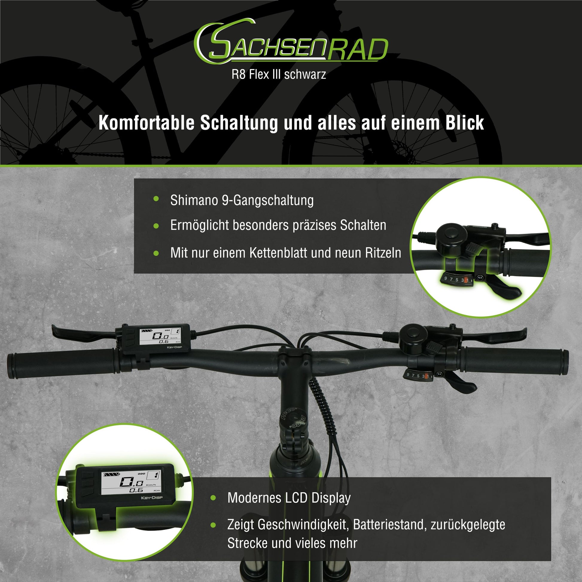 E-Bike SachsenRAD R8 Flex III Racing E-Mountain-Bike buy cheap