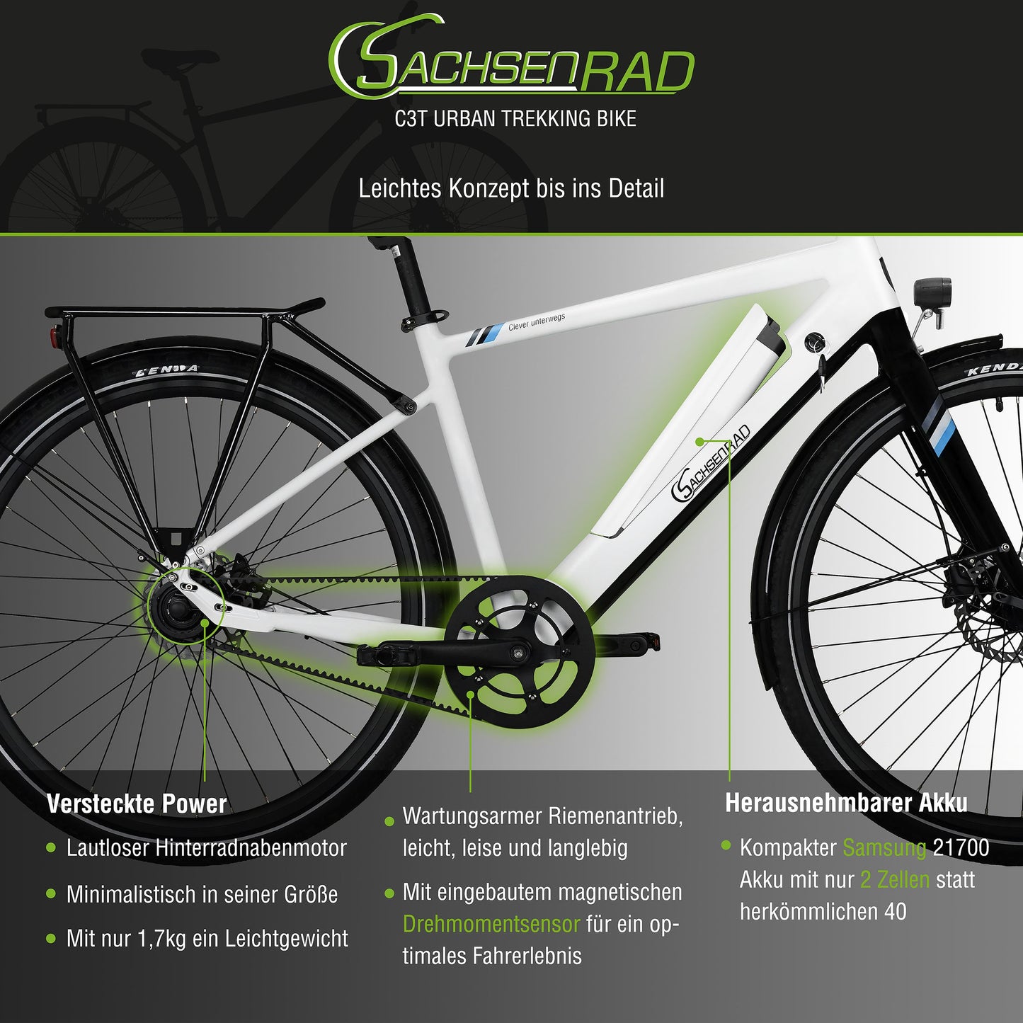 [Gebraucht] Urban Trekking E-Bike C3T