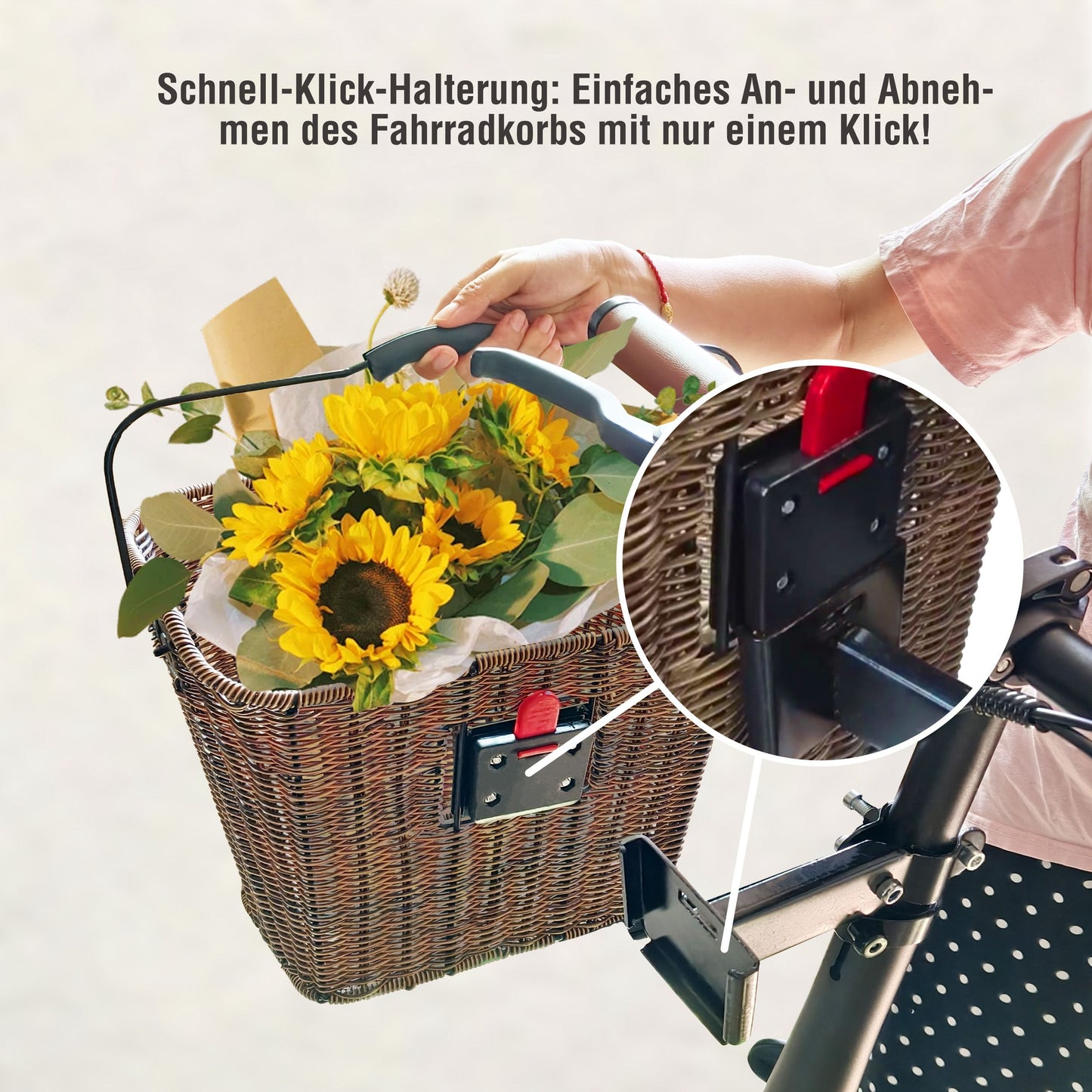 Lenkerkorb mit Tragegriff