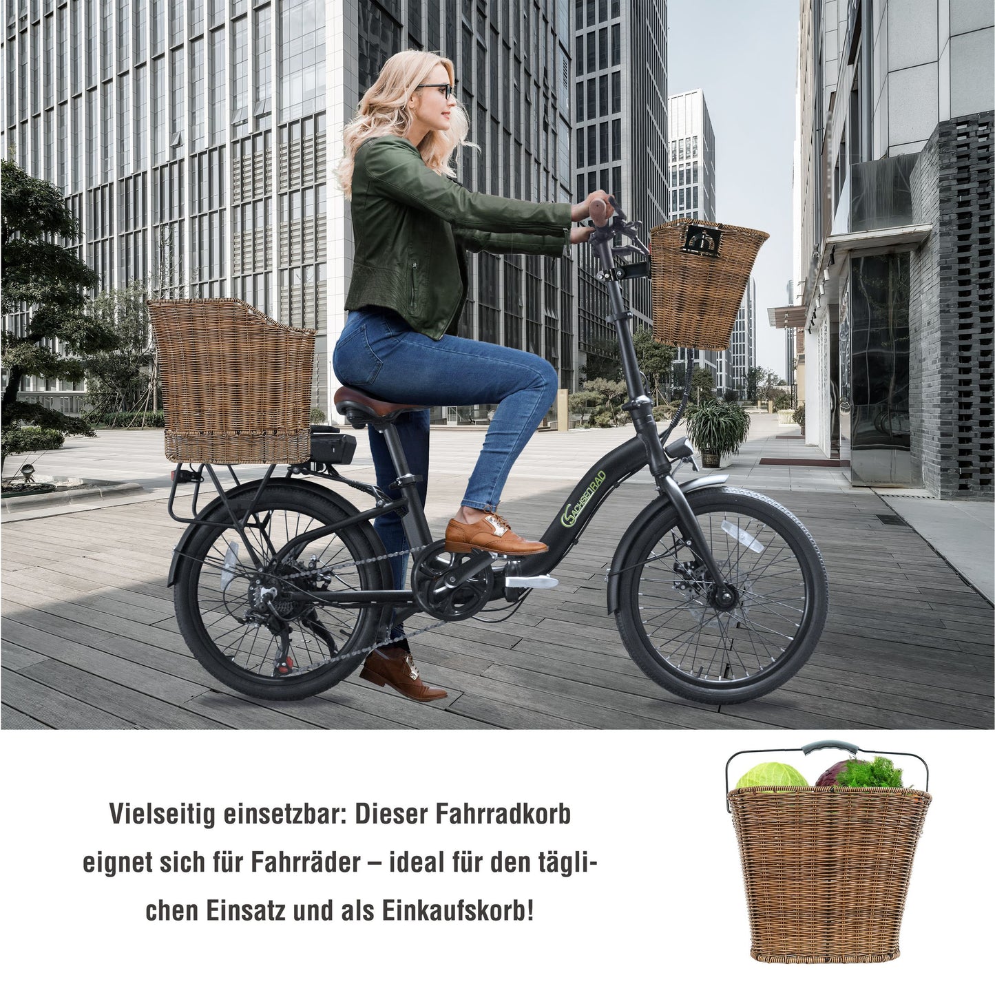 Lenkerkorb mit Tragegriff