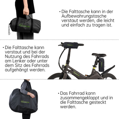 Folding bike transport bag for SachsenRAD F2 / F11 / F12