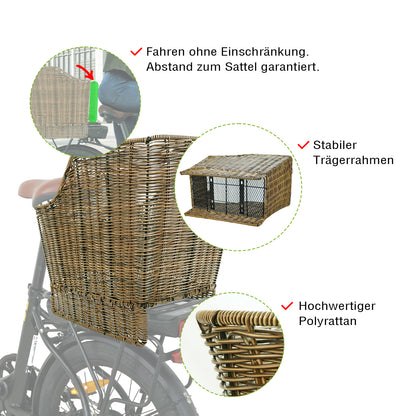 Gepäckträgerkorb im Vintage-Look