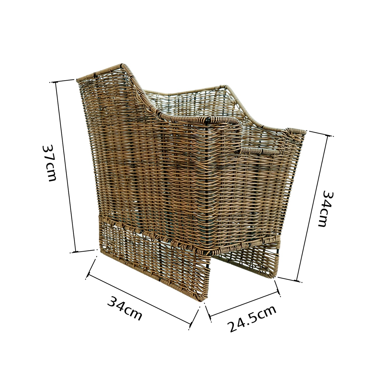 Gepäckträgerkorb im Vintage-Look