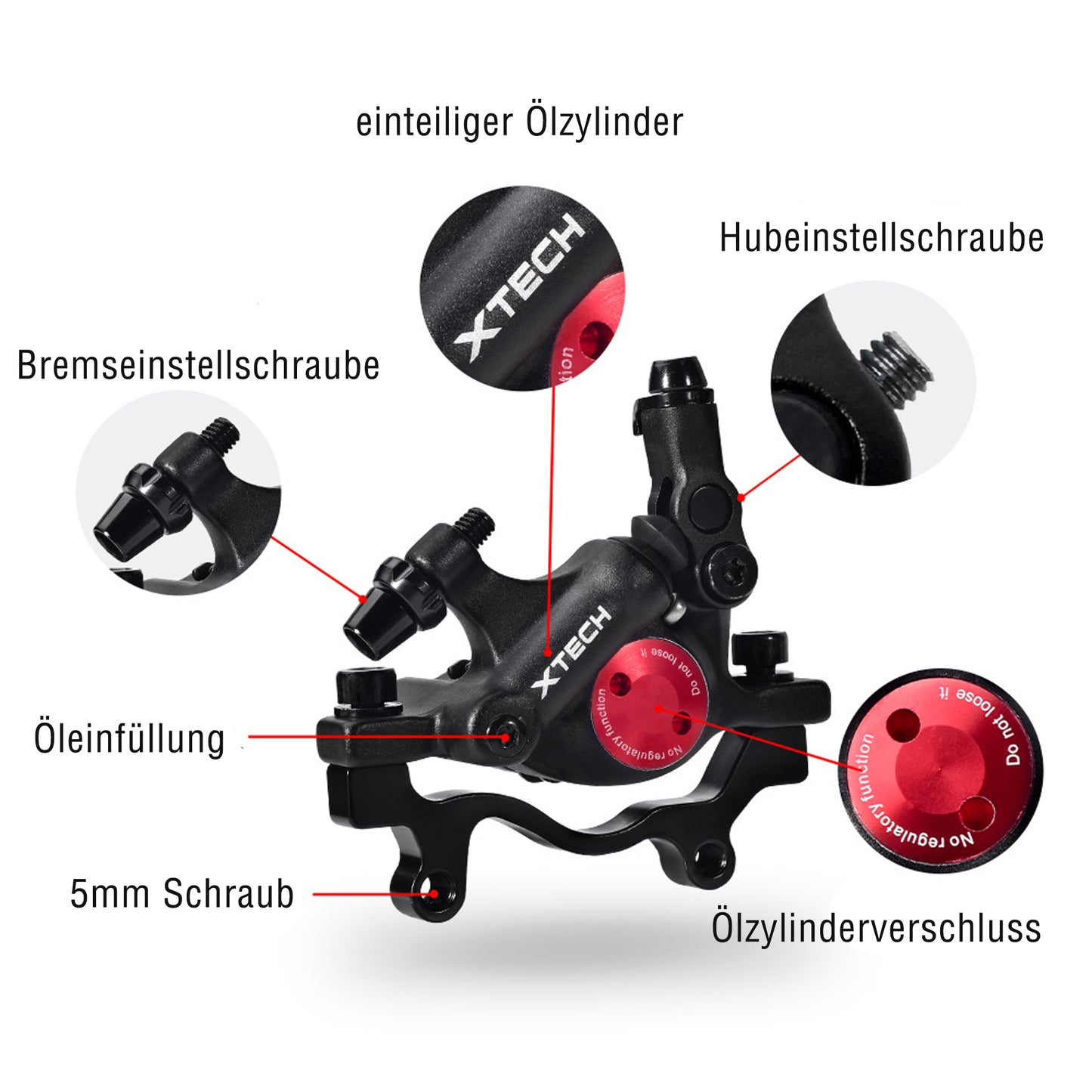 Hydraulic disc brake set for e-bikes R6 / R6 Neo / R8 Flex , Flex II / R8 Ranger