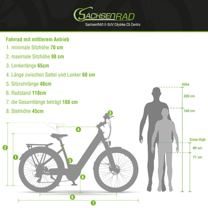[Gebraucht] E-SUV CityBike C5 Centro mit Diebstahlsicherung