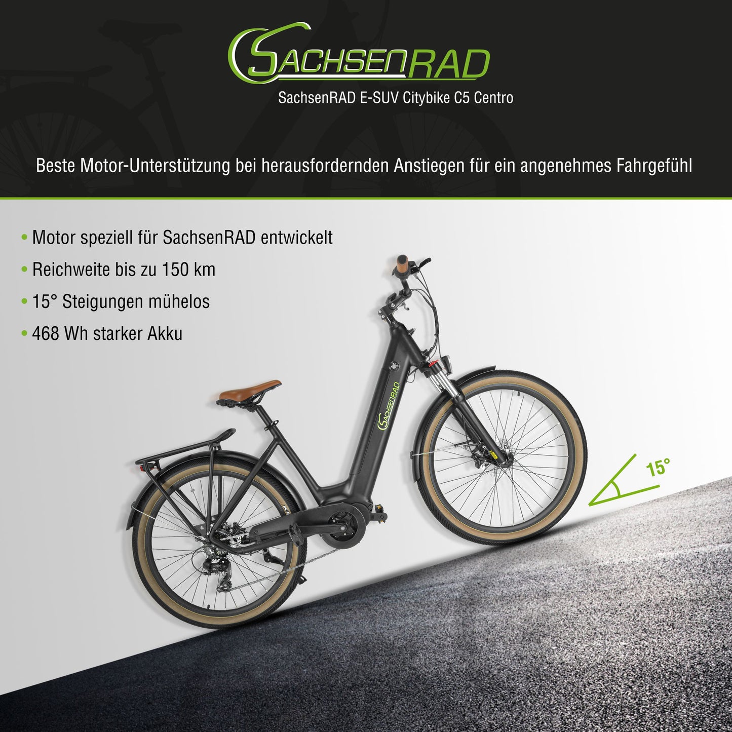 E-SUV CityBike C5 Centro with anti-theft device 