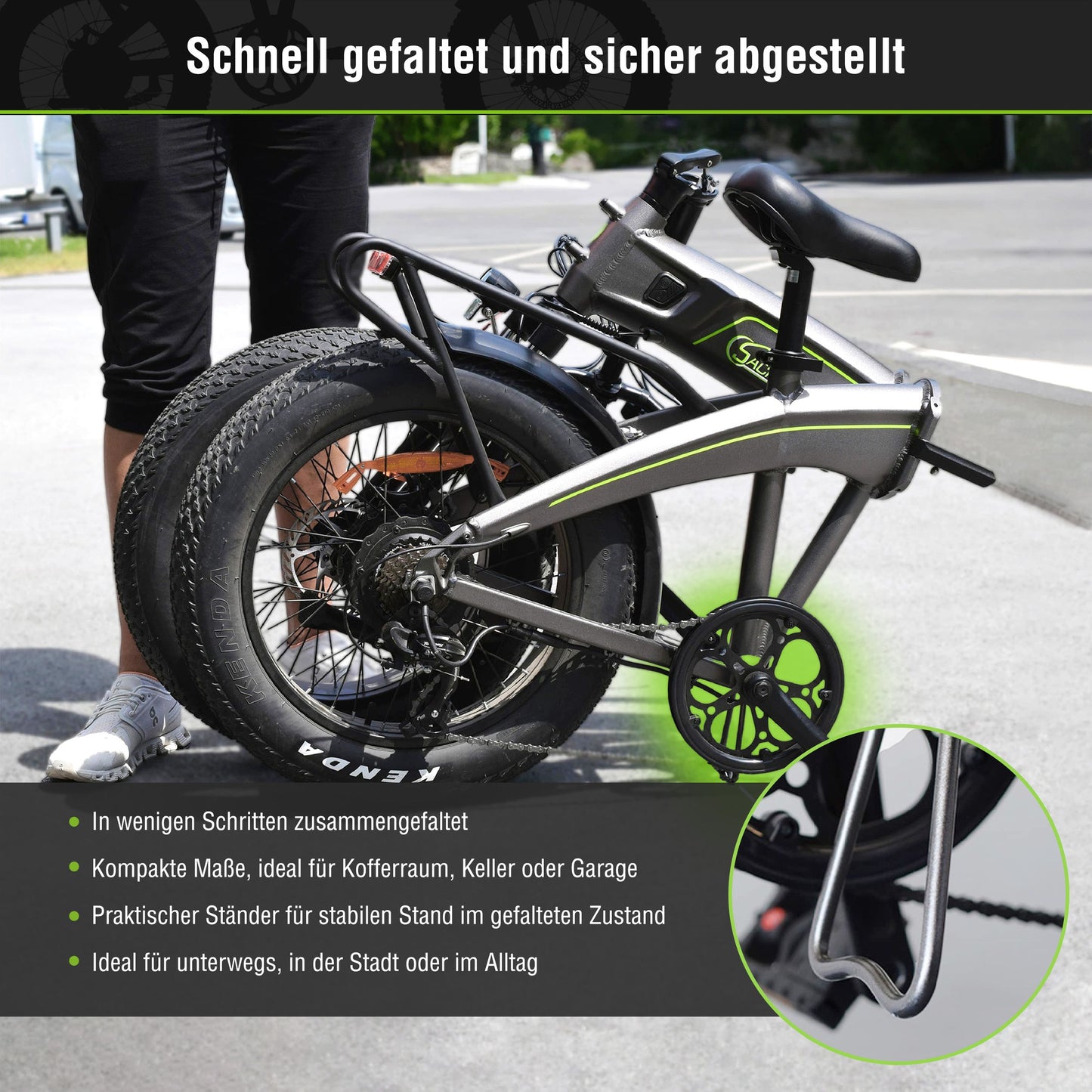 E-folding bike F6 Safari with 85 Nm off-road motor 