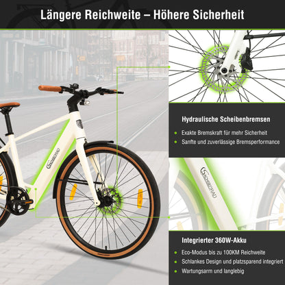 [Gebraucht] Urban City E-Bike C3M Roma II mit KI-Unterstützung