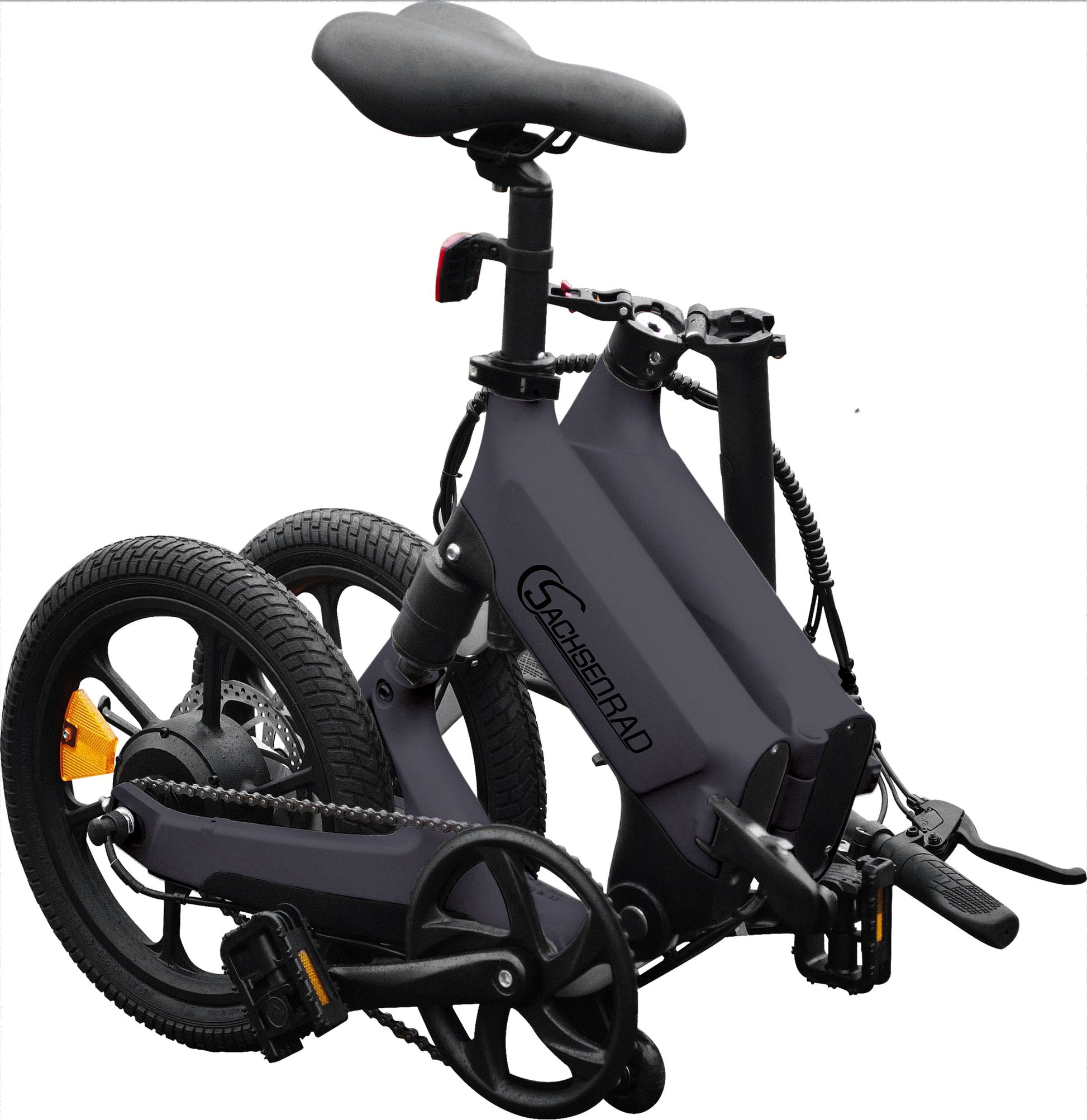 klapprad crew The SachsenRAD E-Bike folding bike F12 is a folding bike that is ideal as a city bike and can be easily transported on public transport. The 16 inch folding eBike