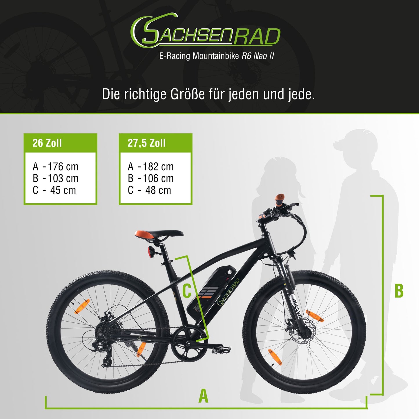 E-Racing MTB R6 Neo II Hybrid 500Wh with TÜV 