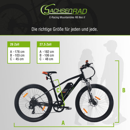 E-Racing MTB R6 Neo II Hybrid 500Wh with TÜV 