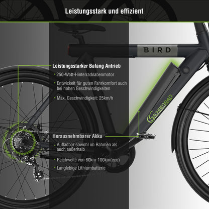 xBird Urban E-City Bike C6M Connect