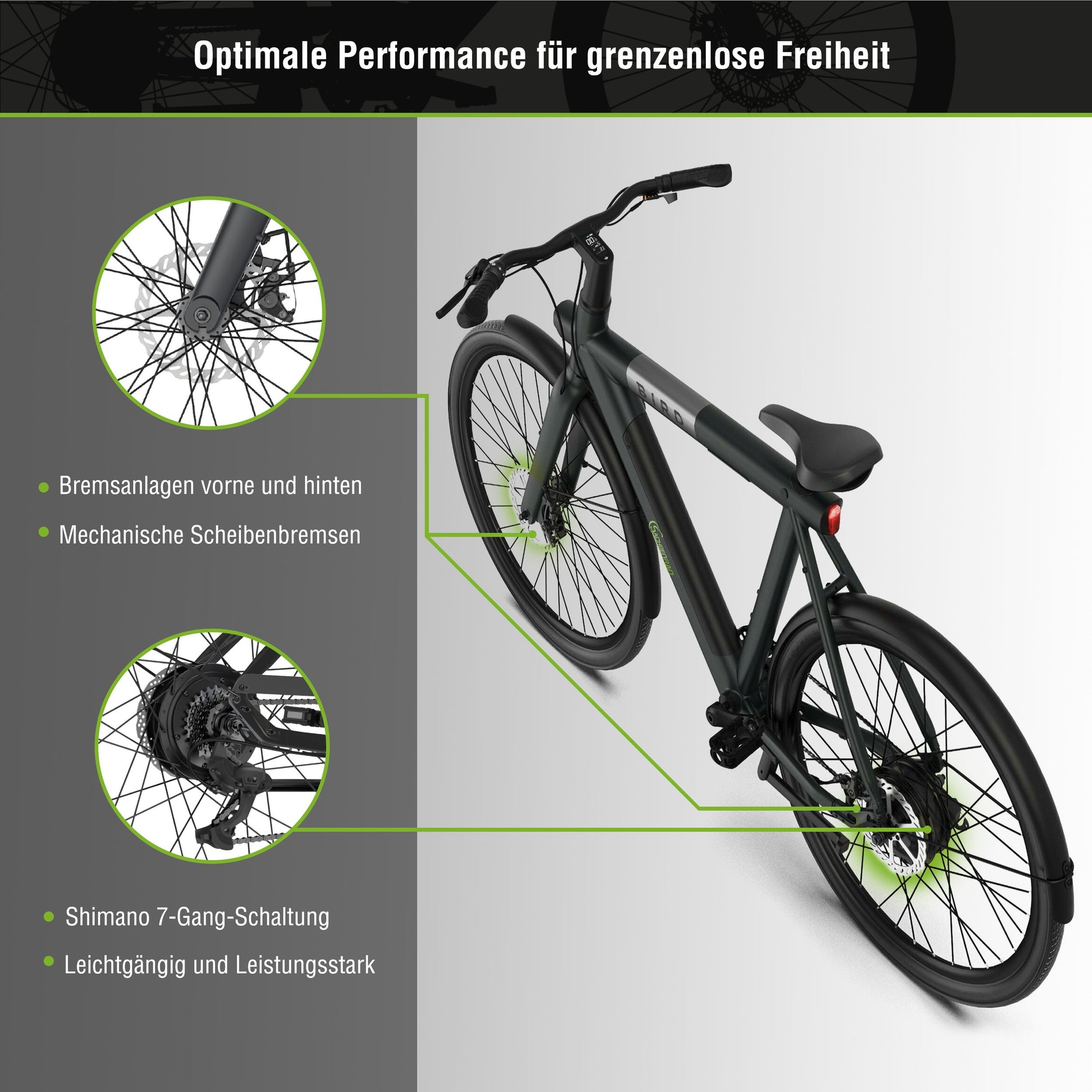 SachsenRAD xBird E-CityBIKE C6M Connect affordable e-bike