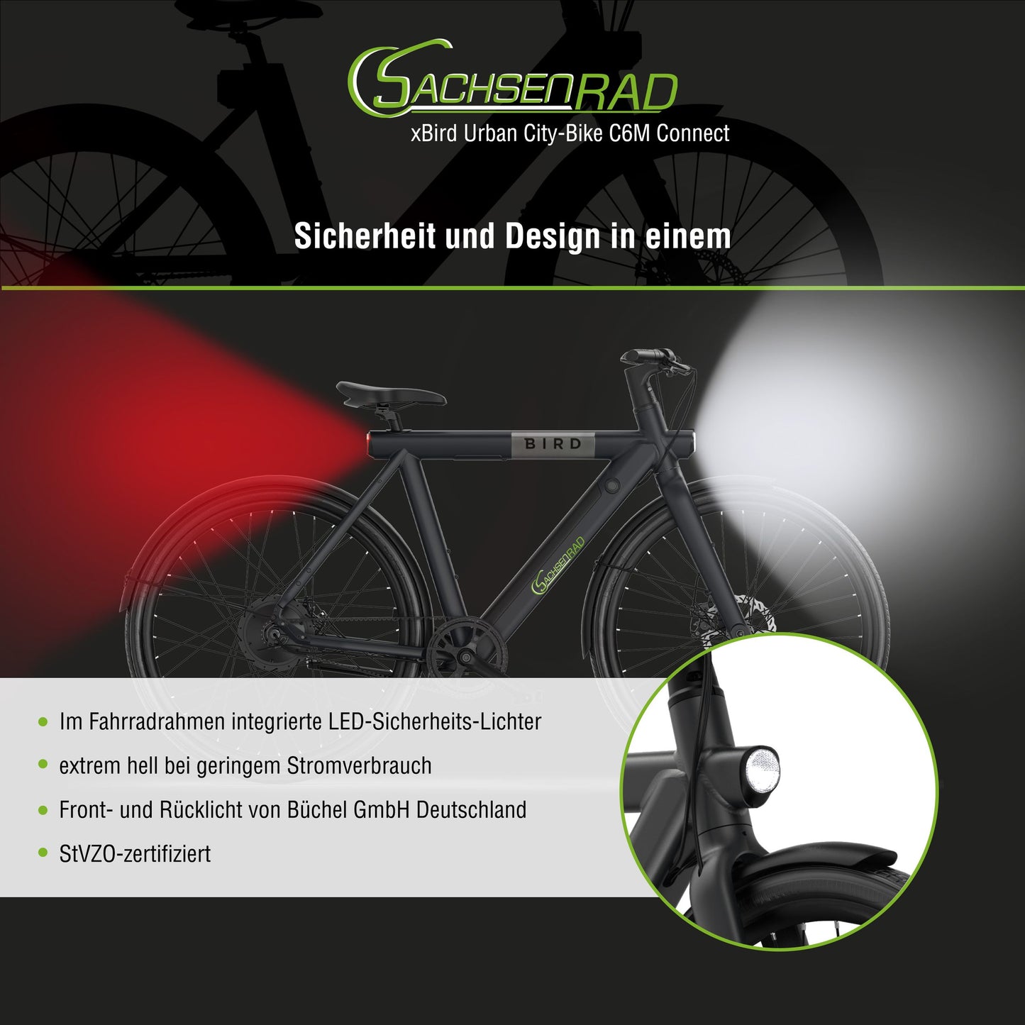 [Gebraucht] xBird Urban E-City-Bike C6M Connect