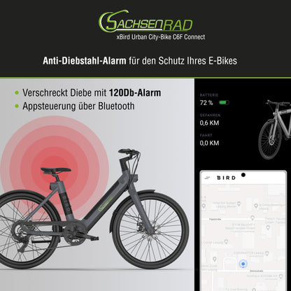 xBird Urban E-City-Bike C6F Connect