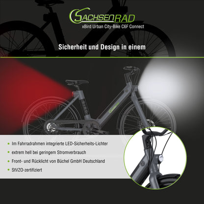 xBird Urban E-City-Bike C6F Connect