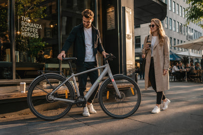 Urban City E-Bike C3M Roma II, grau, mit KI-Unterstützung