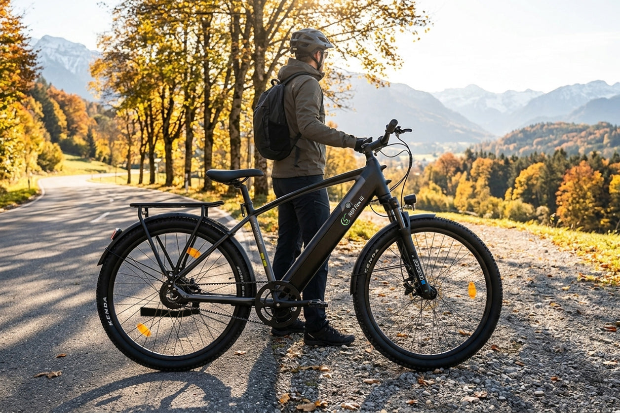 E-Trekking Mountainbike R8R Flex III  mit Riemenantrieb