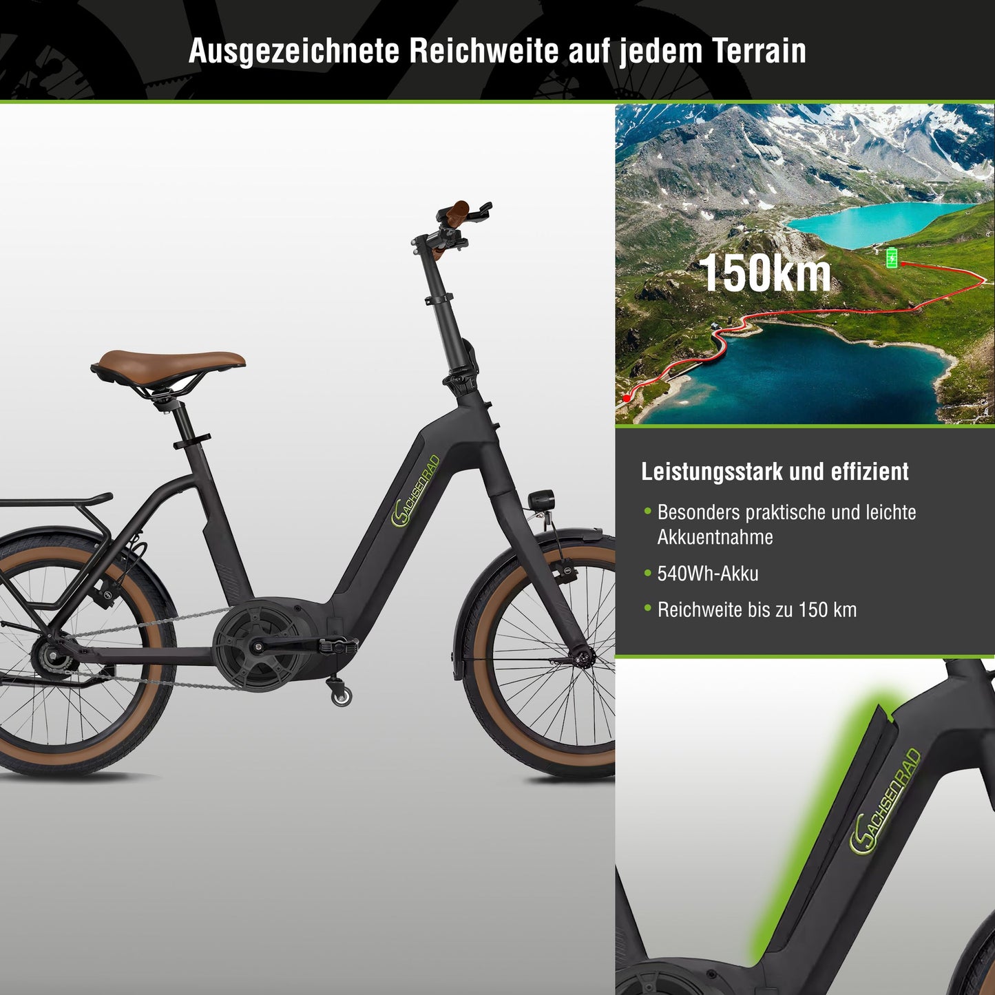 [Gebraucht] E-Faltrad F3B Centro mit Rücktrittbremse