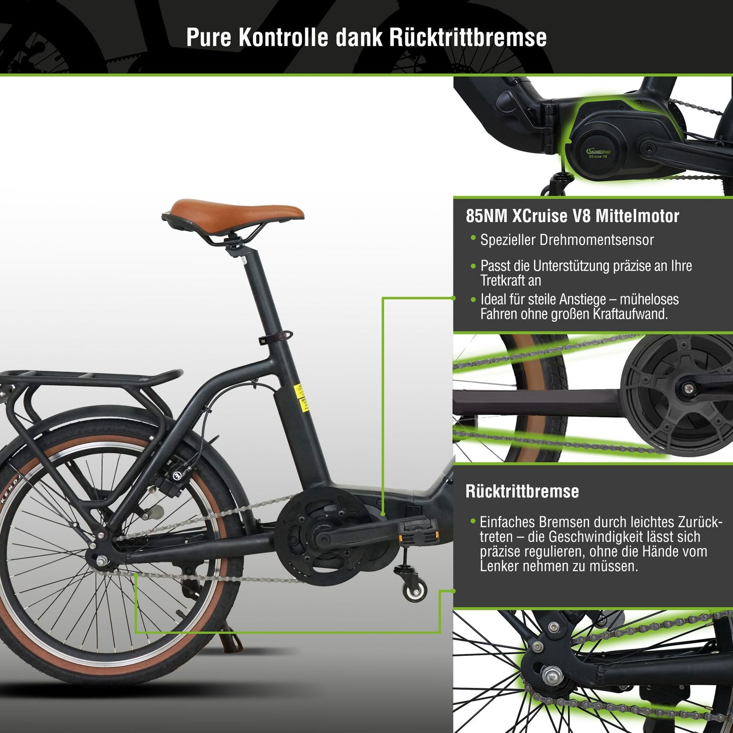 [Gebraucht] E-Faltrad F3B Centro mit Rücktrittbremse