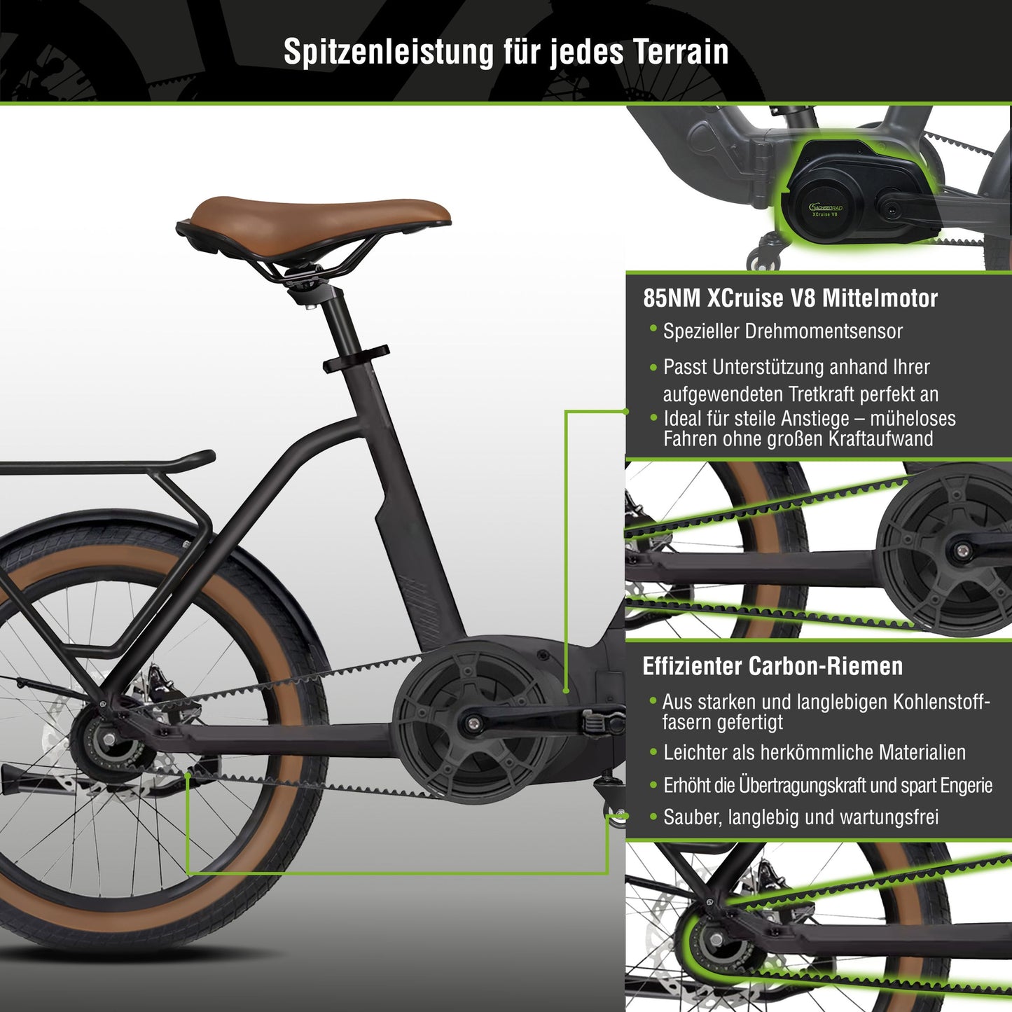 E-Faltrad F3G Centro mit automatischer Schaltung