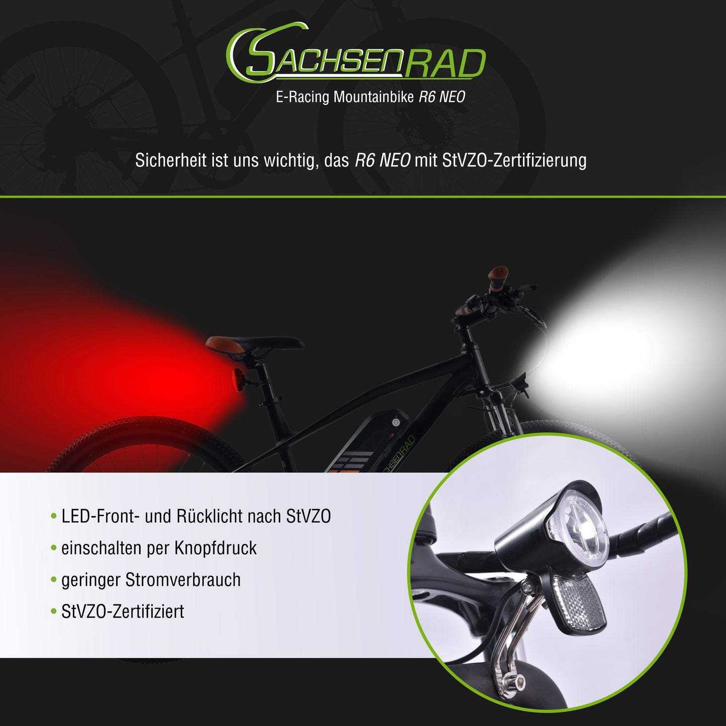 E-Racing Mountain Bike R6 500Wh 