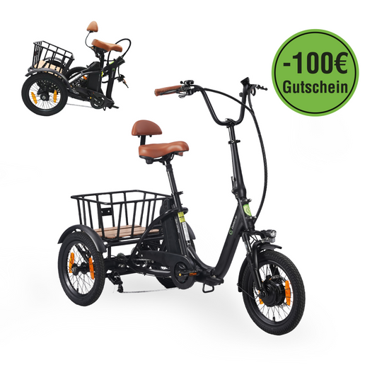 E-Dreirad T6S Comfort Air, faltbar