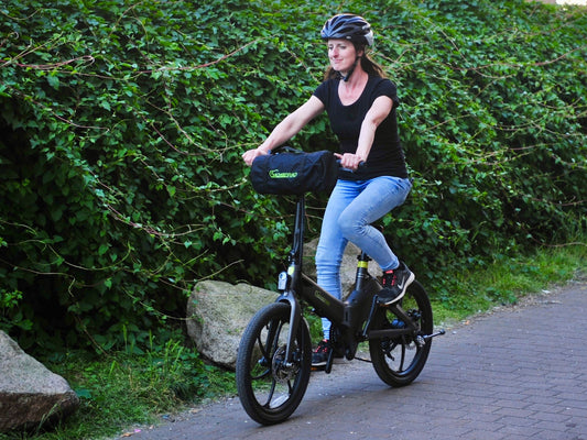 E-Faltrad F11 Pro MagPuma mit Transporttasche und Rückspiegel