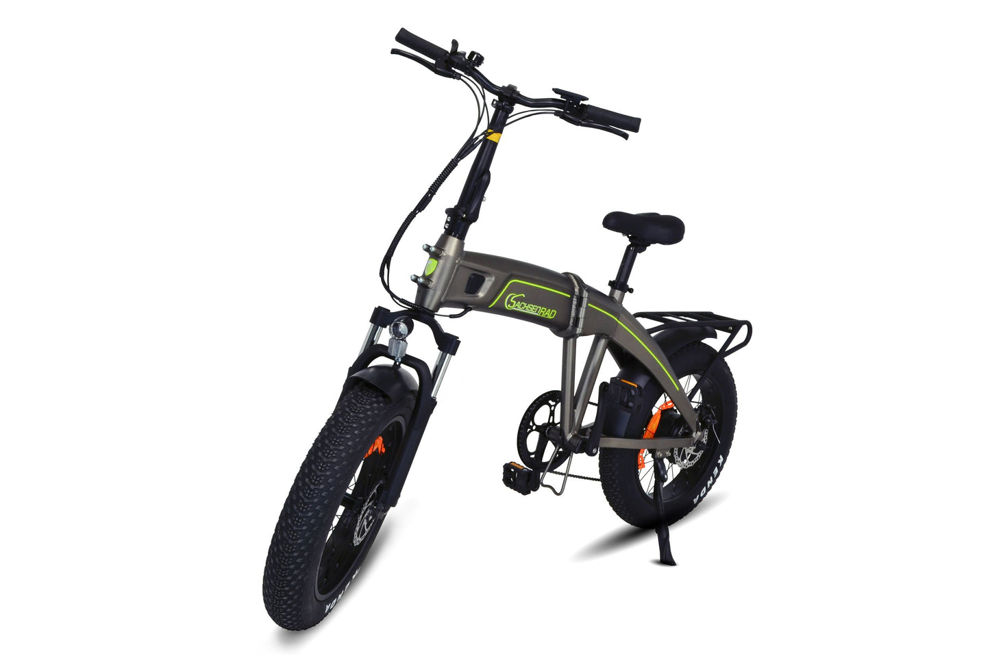 SachsenRAD, E-Folding Bike, Klapprad F6 Safari 20 Zoll, StVZO, Fatbike, Interne Kabelführung, Eloxierung, Ebike, Elektrofahrräder, Citybike, Klappbar, MTB Pedelec e-Fatbike, starker Geländermotor, LCD Display, Damen, Herren