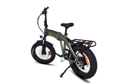 SachsenRAD, E-Folding Bike, Klapprad F6 Safari 20 Zoll, StVZO, Fatbike, Interne Kabelführung, Eloxierung, Ebike, Elektrofahrräder, Citybike, Klappbar, MTB Pedelec e-Fatbike, starker Geländermotor, LCD Display, Damen, Herren