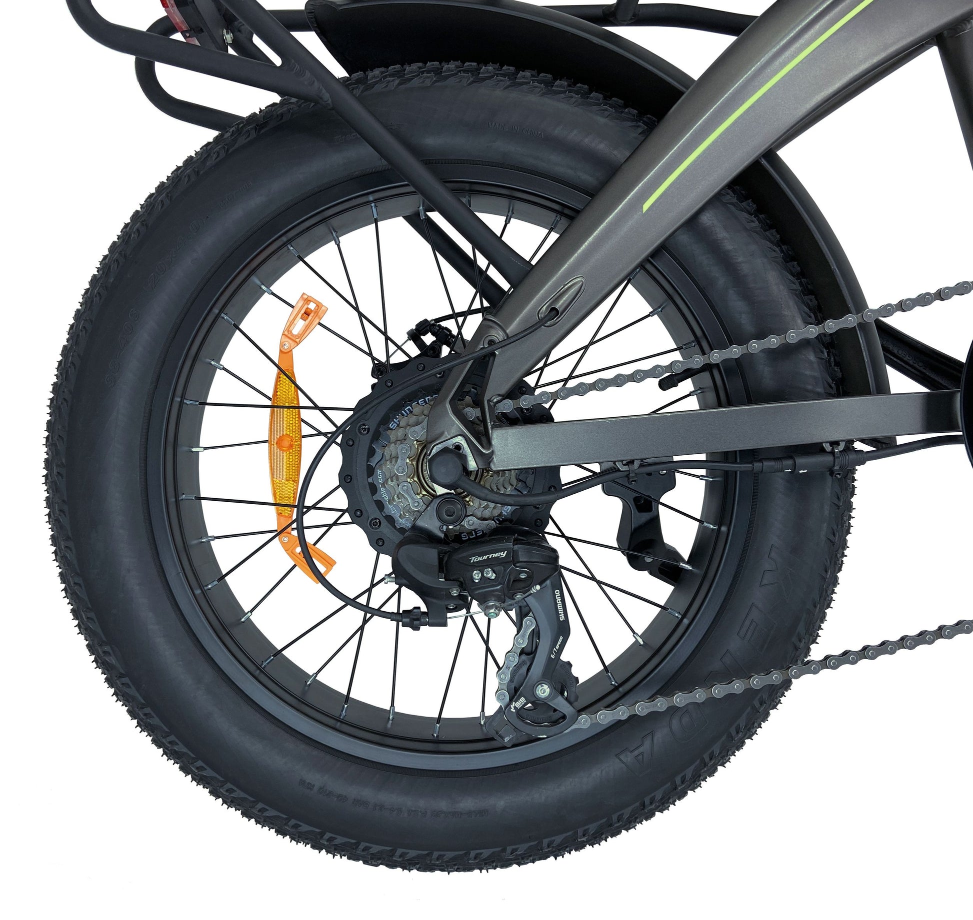 safari klapprad SachsenRAD E-Folding Bike Folding Bike F6 Safari 20" inch StVZO Fatbike | Internal cable routing | High-quality anodizing