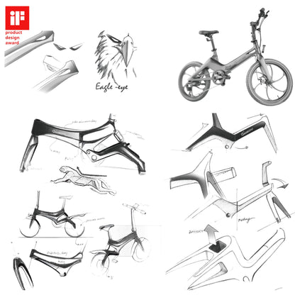 E-folding bike F11 MagPuma with transport bag 